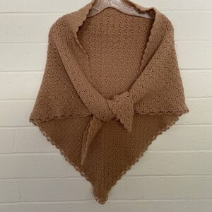 Handcrafted Crochet Triangle Shawl